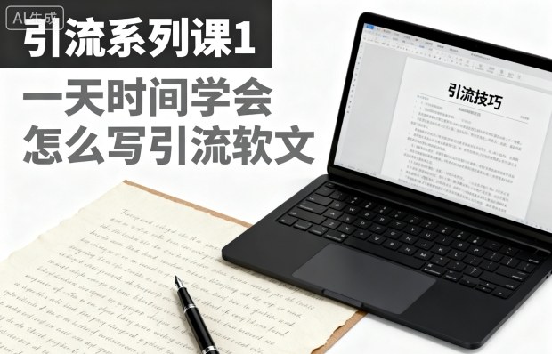 引流系列课1，一天时间学会怎么写引流软文-藏宝阁