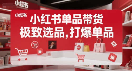 小红书单品带货，极致选品，打爆单品-藏宝阁