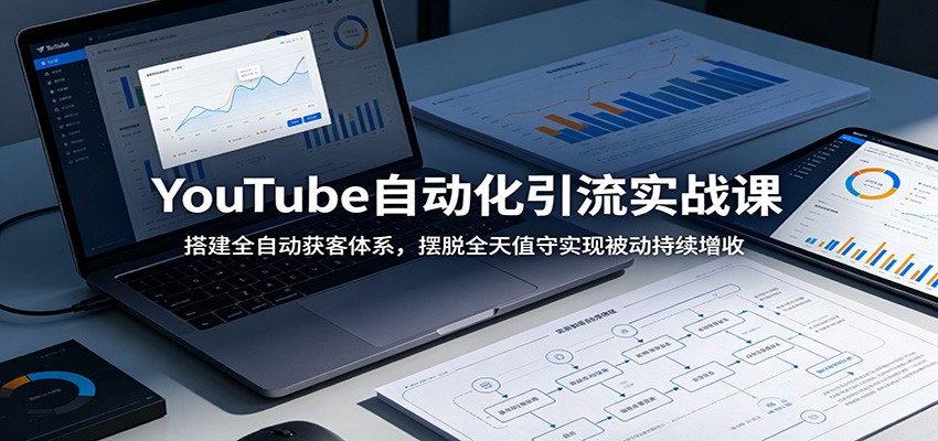 YouTube自动化引流实战课：搭建全自动获客体系，摆脱全天值守实现被动持续增收-藏宝阁