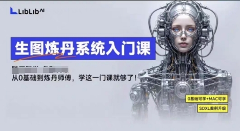LibLibAI哩布哩布生图炼丹系统入门课，从生图到炼丹，只学这一门就够了-藏宝阁