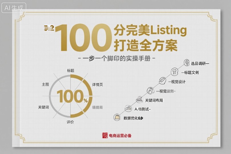 100分完美Listing打造全方案，想要完美listing必须是需要一步一个脚印的-藏宝阁