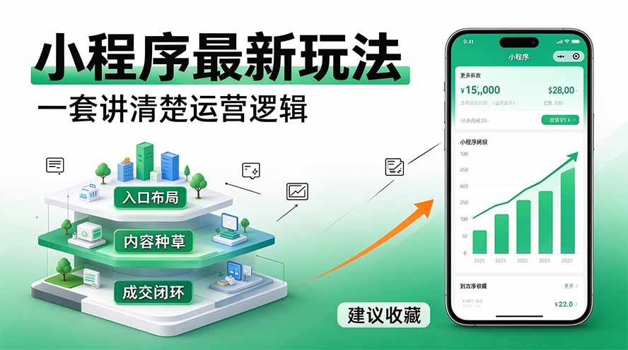微信小程序最新玩法   四种收益来源，单日收入400+-藏宝阁