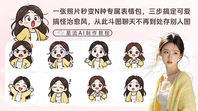 一张照片秒变N种专属表情包，三步搞定可爱搞怪治愈风，从此斗图聊天不再到处存别人图-藏宝阁