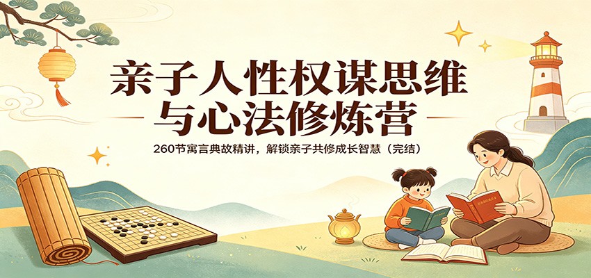 亲子人性权谋思维与心法修炼营：260节寓言典故精讲，解锁亲子共修成长智慧(完结)-藏宝阁