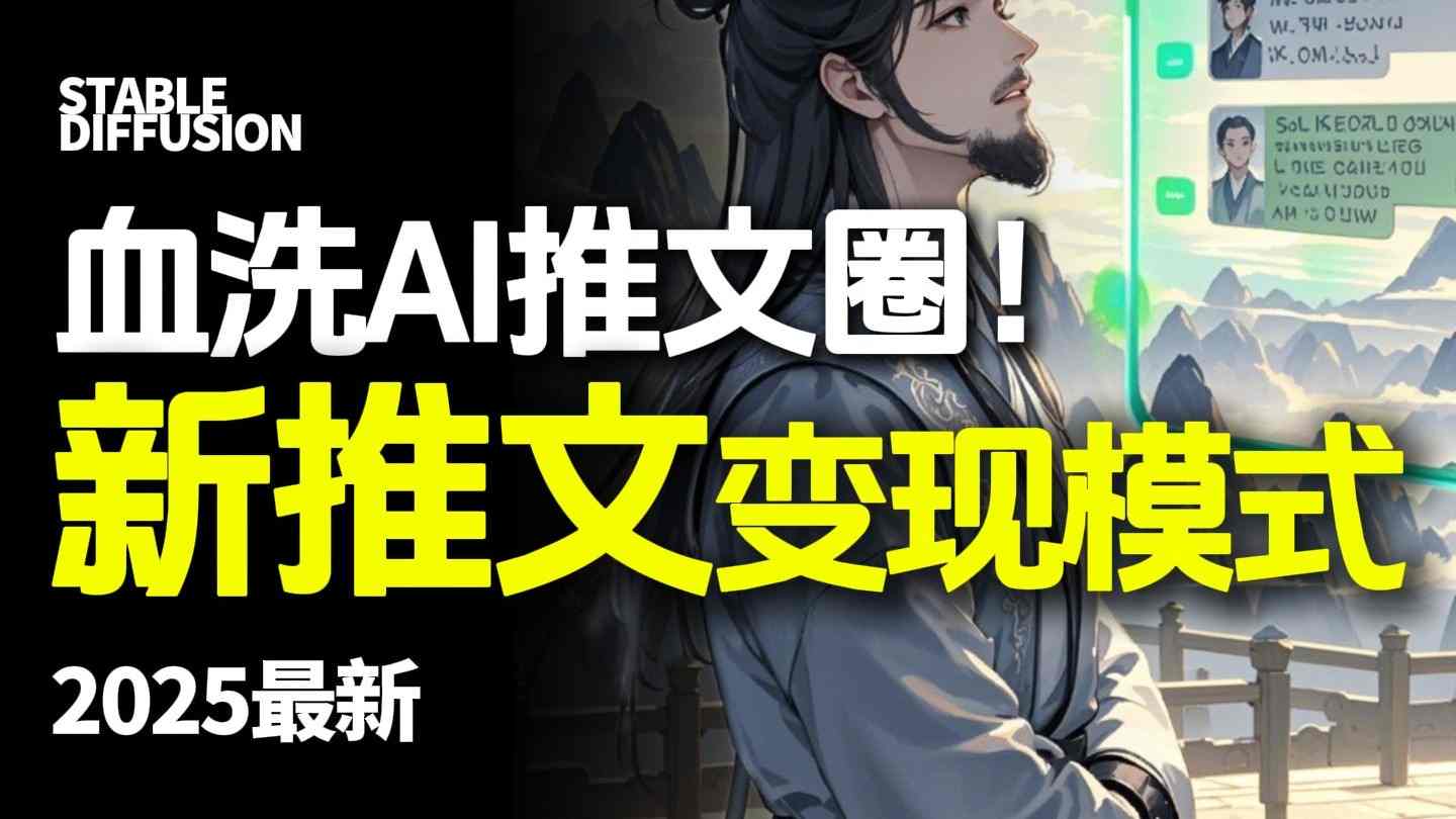 最新AI动态电影漫画小说推文，全流程实操教学，小白也能月入1W+-藏宝阁