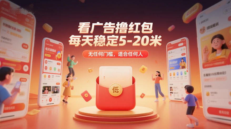看广告撸红包，每天稳定5-20米，无任何门槛，适合任何人-藏宝阁