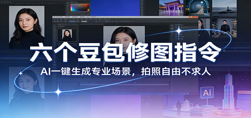 六个豆包修图指令:AI 一键生成专业场景,拍照自由不求人-藏宝阁