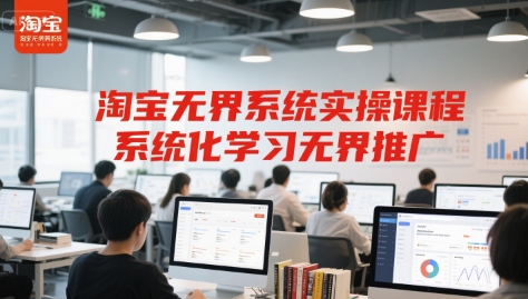 淘宝无界系统实操课程，系统化学习无界推广-藏宝阁