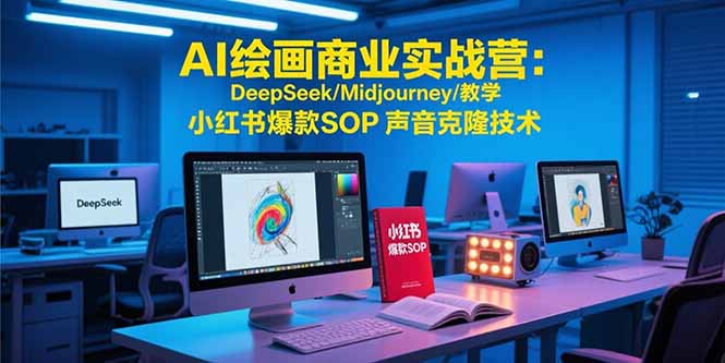 AI绘画商业实战营：DeepSeek/Midjourney/教学 小红书爆款SOP 声音克隆技术-藏宝阁