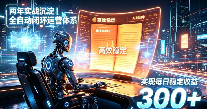 两年实战沉淀｜全自动闭环运营体系，实现每日稳定收益300+【揭秘】-藏宝阁