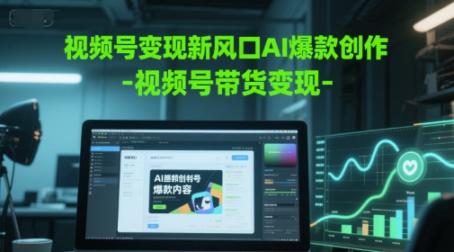 视频号变现新风口AI爆款创作-视频号带货变现-藏宝阁
