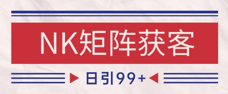 小红书某音NK赛道引流获客 自热矩阵日引200+【揭秘】-藏宝阁