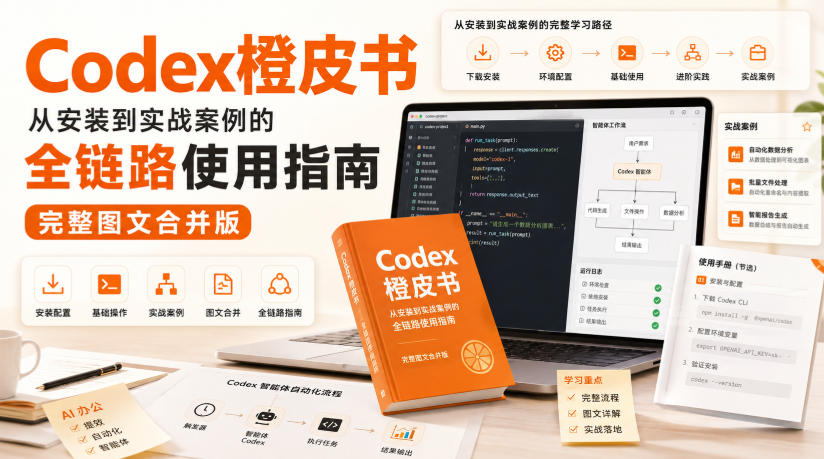 Codex橙皮书，从安装到实战案例的全链路使用指南，完整图文合并版-藏宝阁