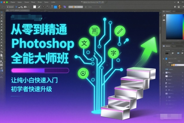 从零到精通Photoshop全能大师班，让纯小白快速入门，初学者快速升级-藏宝阁
