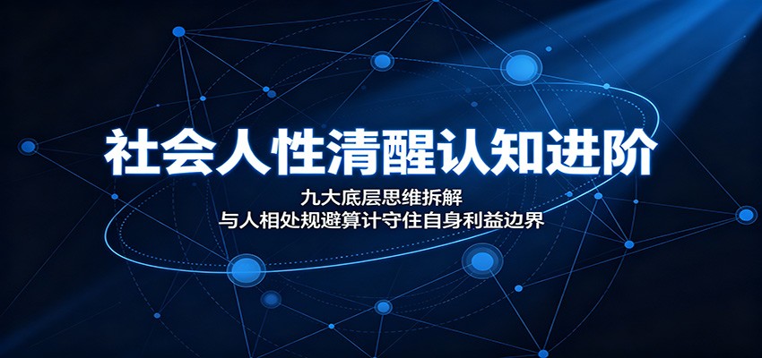 社会人性清醒认知进阶：九大底层思维拆解，与人相处规避算计守住自身利益边界-藏宝阁
