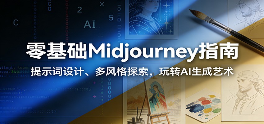零基础Midjourney指南：提示词设计、多风格探索，玩转AI生成艺术-藏宝阁