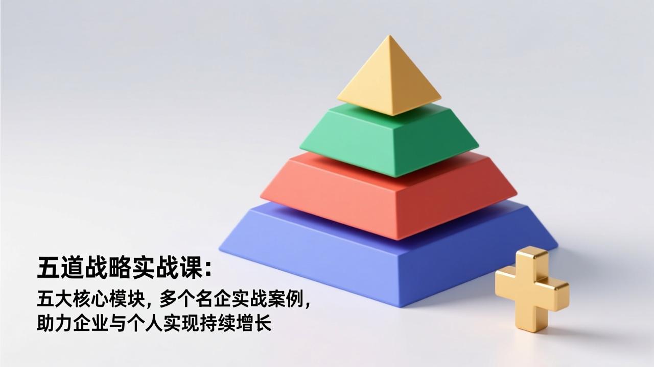 五道战略实战课：五大核心模块，多个名企实战案例，助力企业与个人实现持续增长-藏宝阁