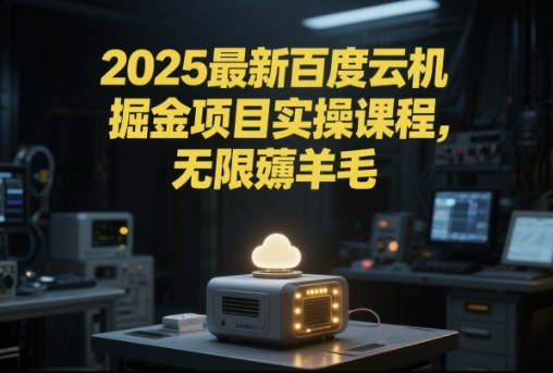 2025最新百度云机掘金项目实操课程单窗口保底5-10元月收益单窗口150+【揭秘】-藏宝阁