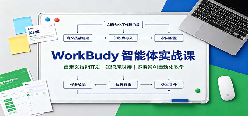 WorkBuddy智能体实战课：自定义技能开发，知识库对接，多场景AI自动化教学-藏宝阁