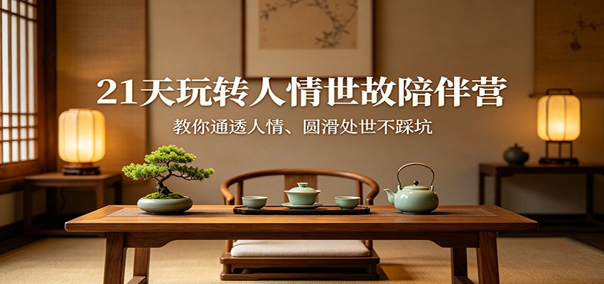 21天玩转人情世故陪伴营：教你通透人情、圆滑处世不踩坑-藏宝阁