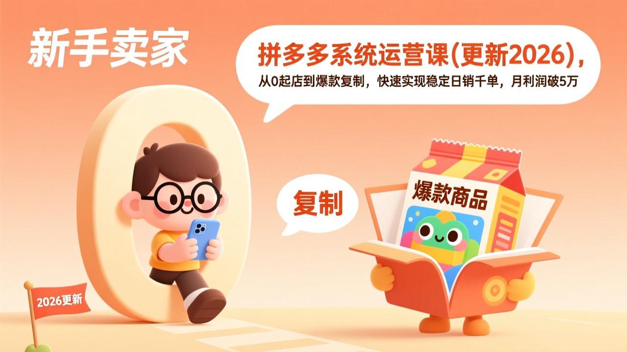 拼多多系统运营课(更新2026-藏宝阁