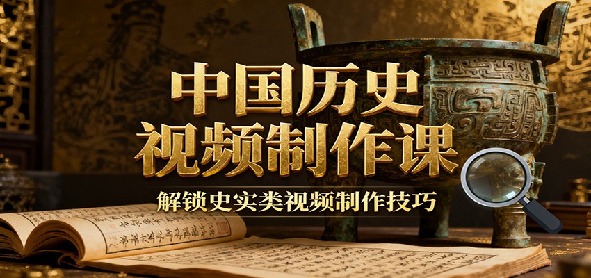 中国历史视频制作课：疆域地图集+参考文案+练习素材，解锁史实类视频制作技巧-藏宝阁