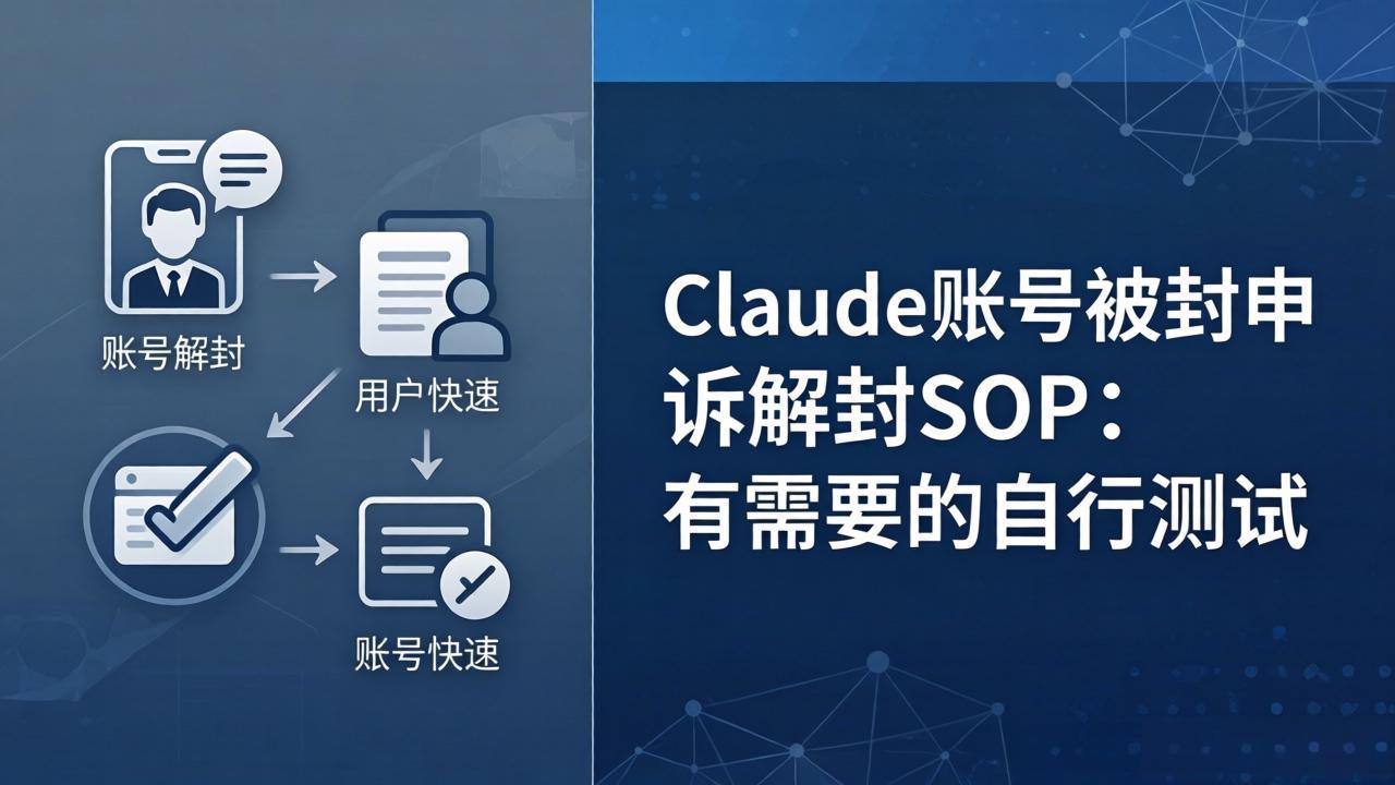 Claude账号被封申诉解封SOP：有需要的自行测试-藏宝阁