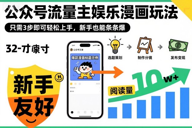 ‍‬⁢‍⁡‍‍⁡​⁣⁤‍‬⁡⁣⁢​⁣‍⁣‌‌⁢​⁡⁡‌​⁢⁣⁢​⁢‌​⁣‬​⁣‬‬⁣⁢​⁢⁣公众号流量主娱乐漫画玩法，只需3步即可轻松上手，新手也能条条爆-藏宝阁