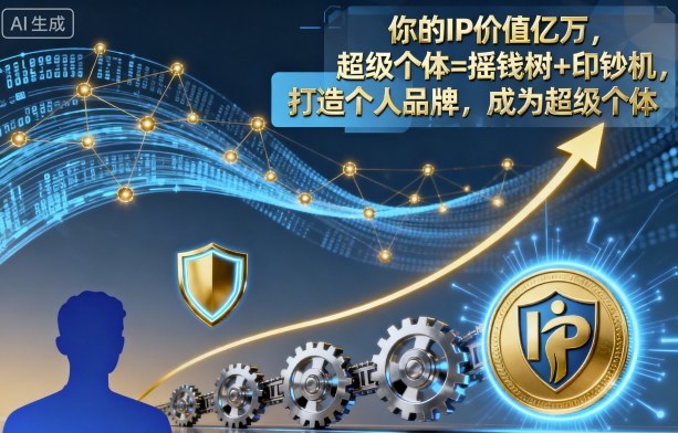 你的IP价值亿万，超级个体=摇钱树+印钞机，打造个人品牌，成为超级个体-藏宝阁