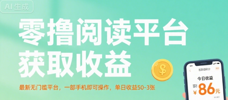 零撸阅读平台获取收益，最新无门槛平台，一部手机即可操作，单日收益50-3张【揭秘】-藏宝阁