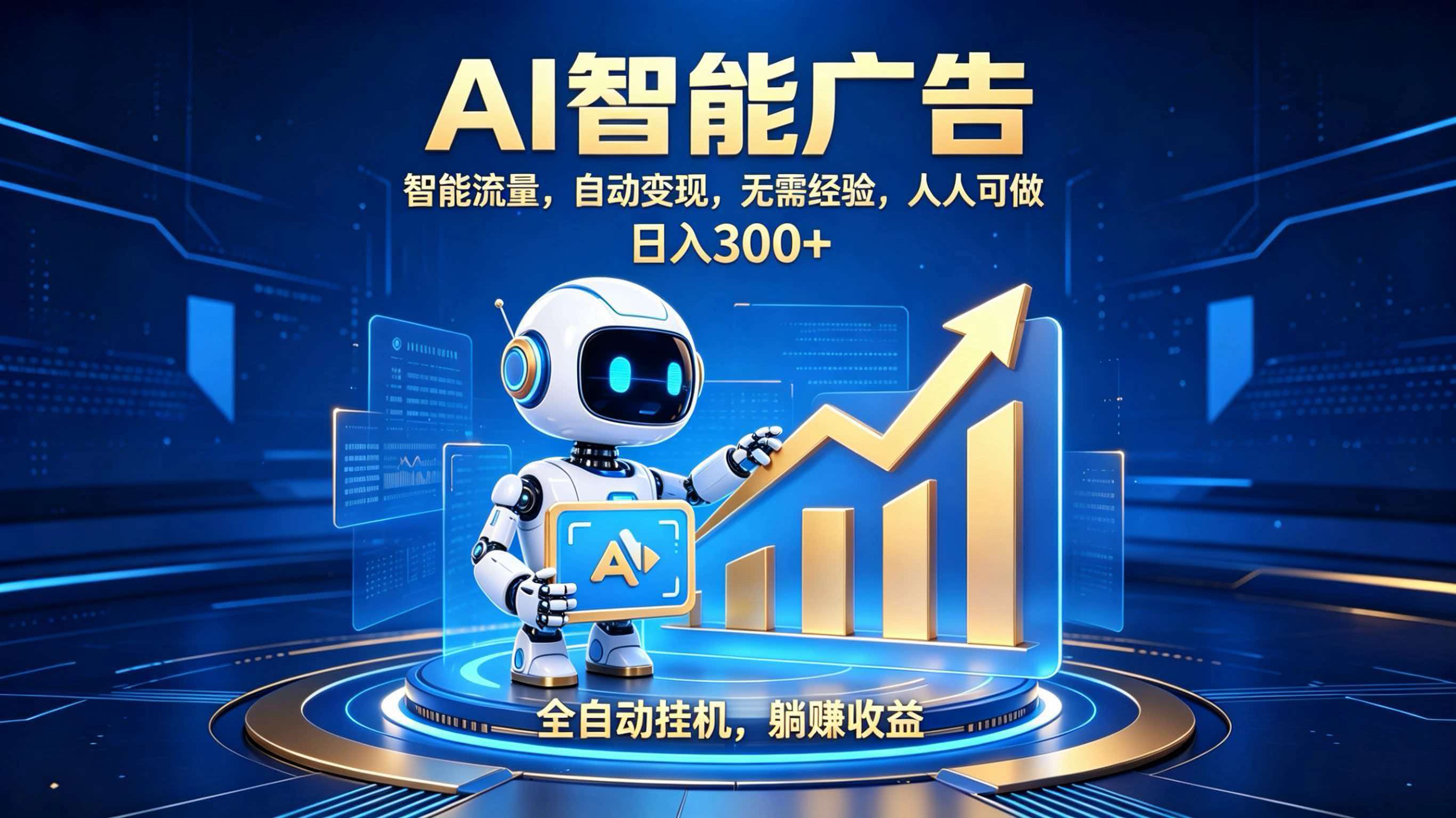 轻资产新赛道，全自动AI广告，打造持续收益-藏宝阁