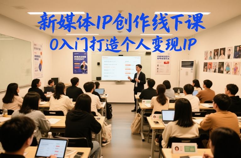 新媒体IP创作线下课，0入门打造个人变现IP-藏宝阁