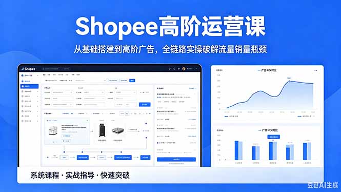 Shopee高阶运营课-2026年5月更新，从基础搭建到高阶广告，全链路实操破解流量销量瓶颈-藏宝阁