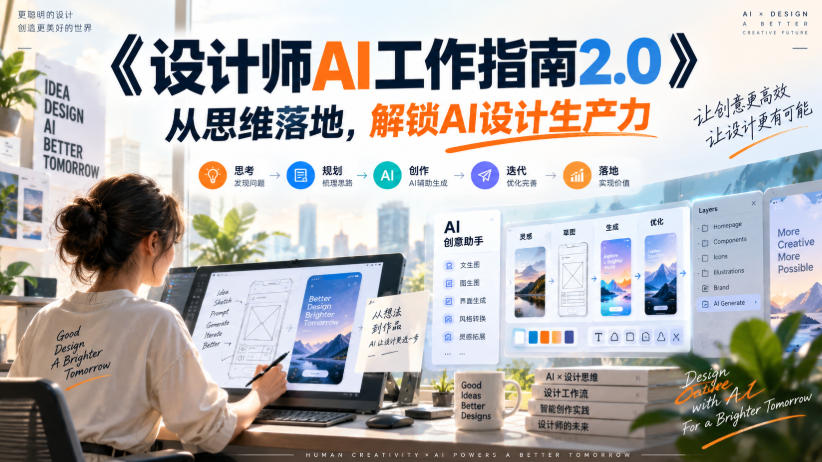 《设计师AI工作指南2.0》从思维落地-无水印，解锁AI设计生产力-藏宝阁