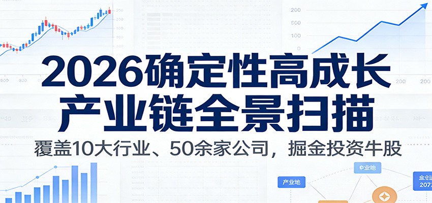 付费文章：2026确定性高成长产业链全景扫描：覆盖10大行业、50余家公司，掘金投资牛股-藏宝阁