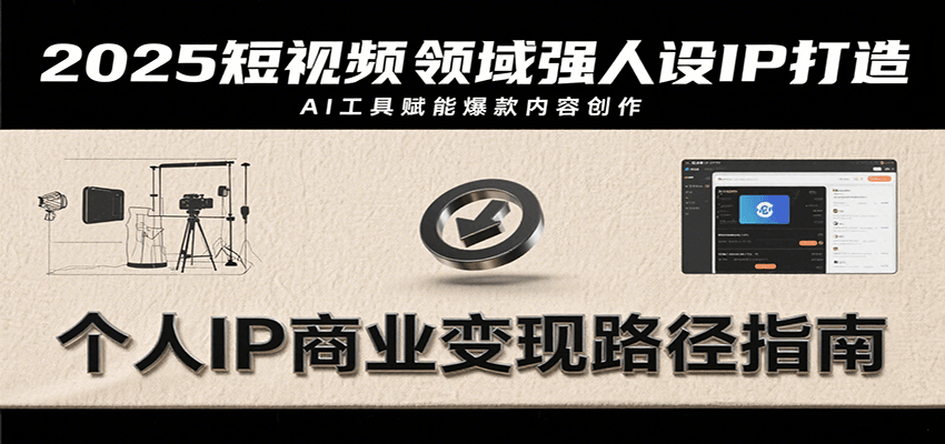 2025短视频领域强人设IP打造，结合爆款案例与AI工具应用，从个人出镜到商业成交转化-藏宝阁