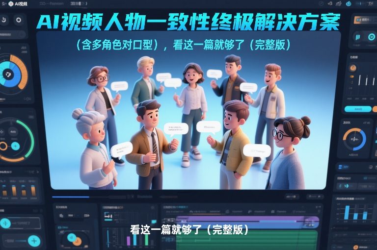 AI视频人物一致性终极解决方案(含多角色对口型)，看这一篇就够了(完整版)-藏宝阁
