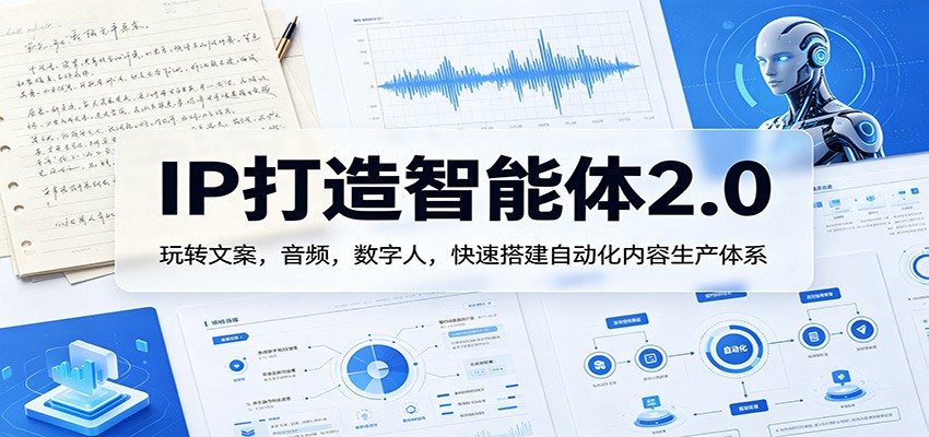 IP打造智能体2.0：玩转文案，音频，数字人，快速搭建自动化内容生产体系-藏宝阁