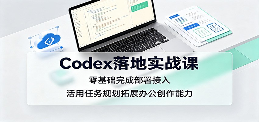 Codex落地实战课：零基础完成部署接入，活用任务规划拓展办公创作能力-藏宝阁