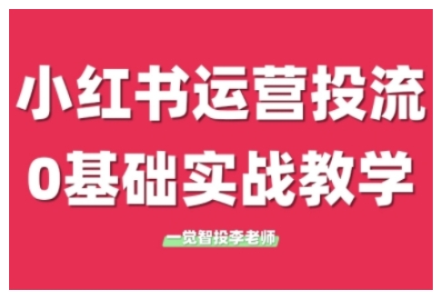 小红书运营投流，小红书广告投放从0到1的实战课，学完即可开始投放(更新26年)-藏宝阁