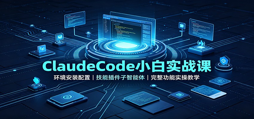 ClaudeCode小白实战课：环境安装配置，技能插件子智能体，完整功能实操教学-藏宝阁