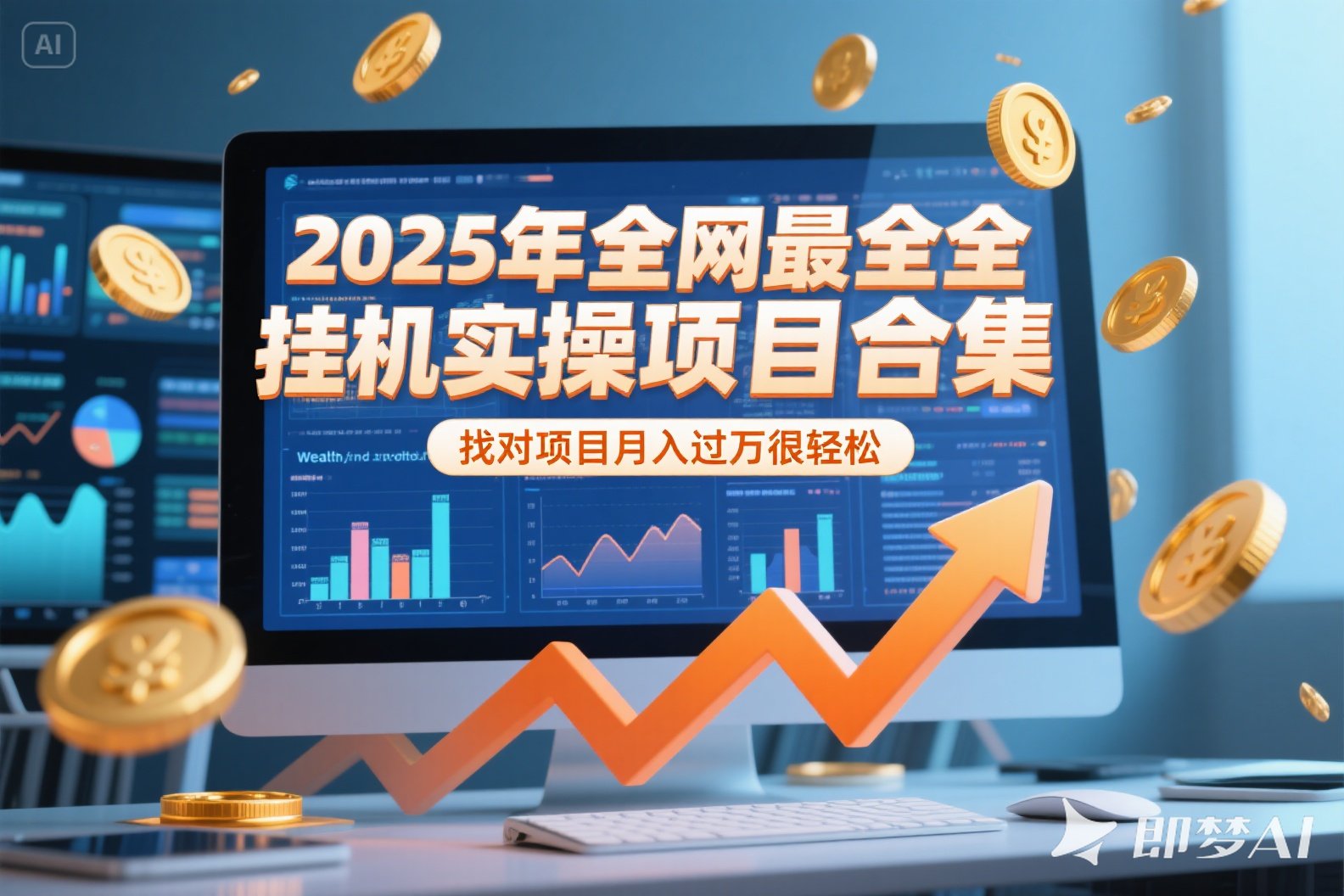 2025年挂机实操项目实操演练，挂机类型，AI直播类型，轻资产创业类型…-藏宝阁