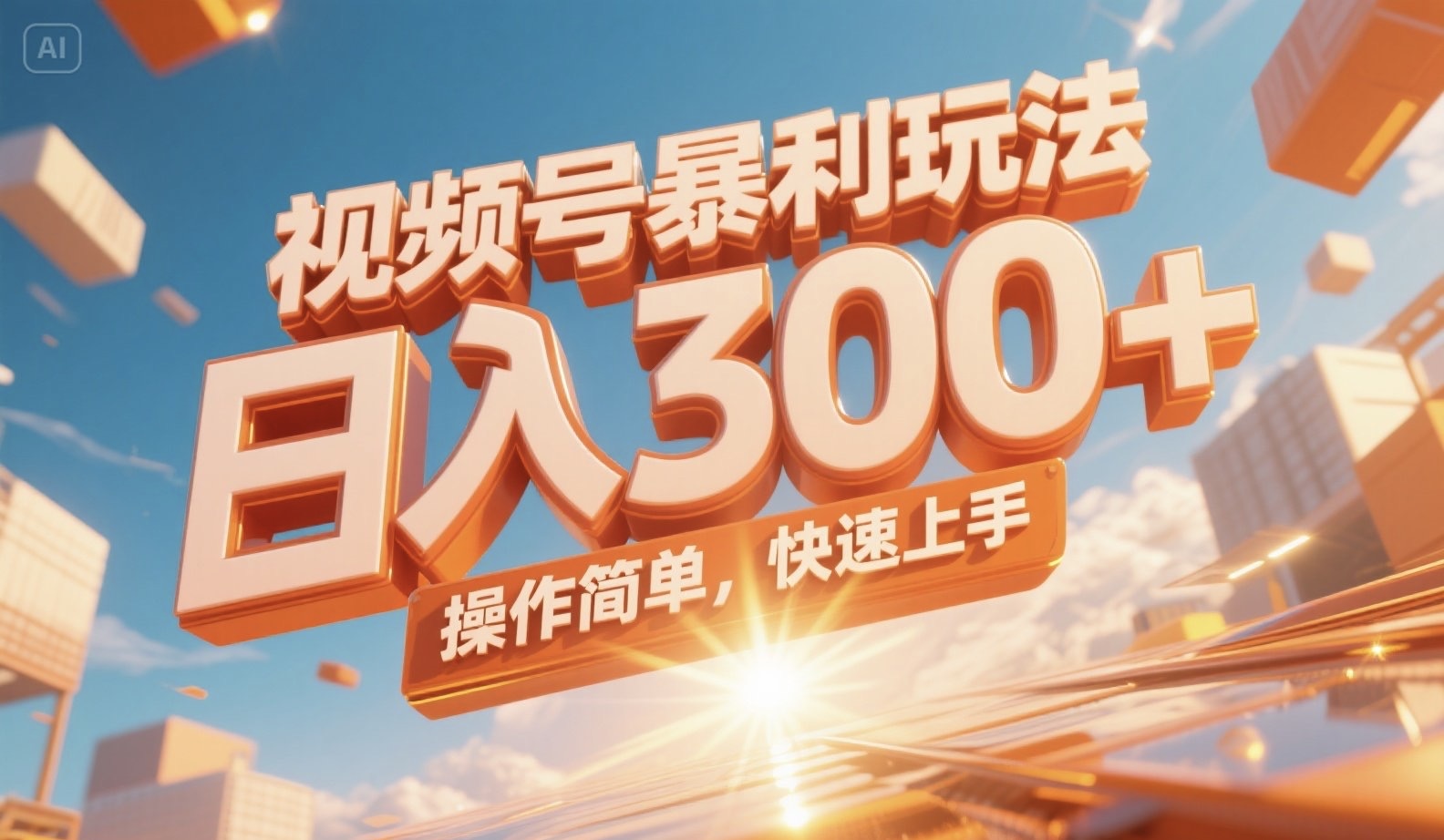 视频号暴利玩法，日入300+，操作简单，快速上手。-藏宝阁