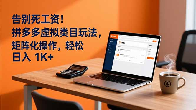 告别死工资！拼多多虚拟类目玩法，矩阵化操作，轻松日入 1K+-藏宝阁