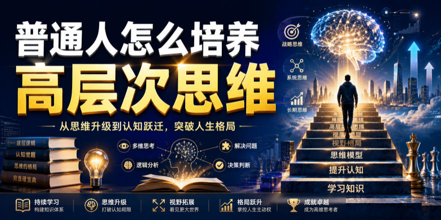公众号付费文章：普通人怎么培养高层次思维-藏宝阁