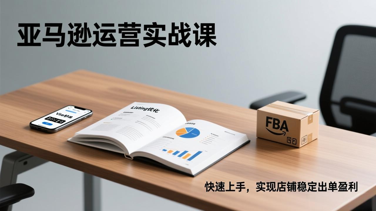 亚马逊运营实战课，Listing优化、Vine秒杀、FBA发货，快速上手，实现店铺稳定出单盈利-藏宝阁