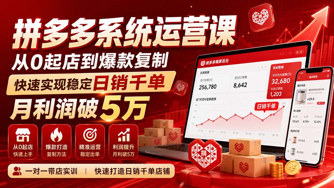 拼多多系统运营课(更新8月-藏宝阁