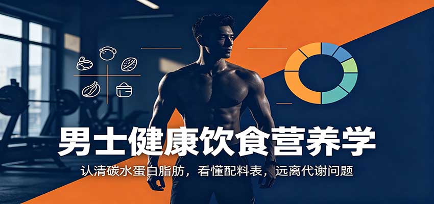 男士健康饮食营养学：认清碳水蛋白脂肪，看懂配料表，远离代谢问题-藏宝阁