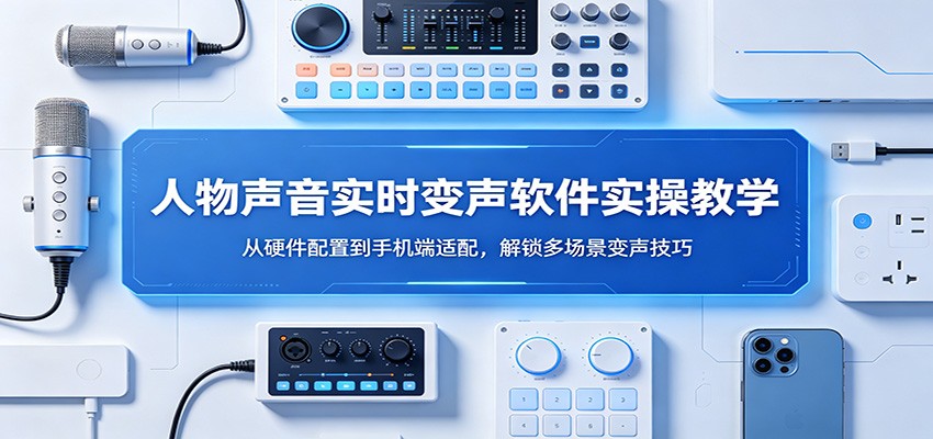 人物声音实时变声软件实操教学：从硬件配置到手机端适配，解锁多场景变声技巧-藏宝阁