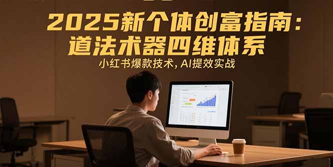 2025新个体创富指南：道法术器四维体系，小红书爆款技术，AI提效实战-藏宝阁